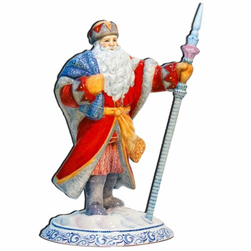 Дед Мороз красный (простая роспись)( с коробкой) фото