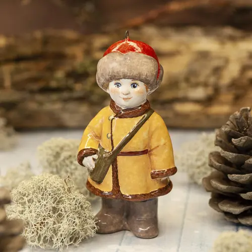 Ёлочная игрушка Митюша школьник фото