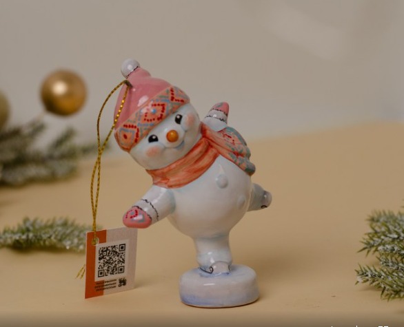 Снеговик конькобежец (Снеговики-спортсмены) Снеговик конькобежец (Снеговики-спортсмены) фото