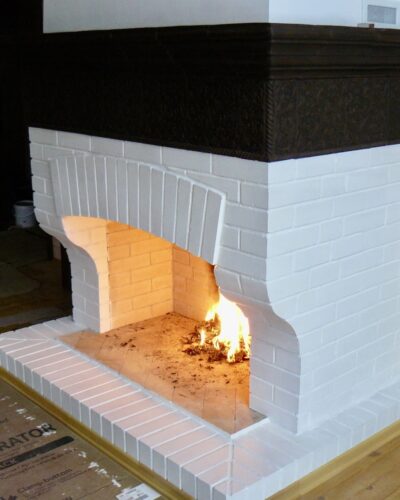 домашняя печь в современном стиле