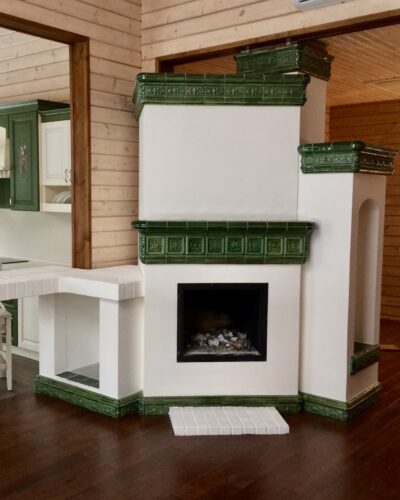 использование изразцов в интерьере