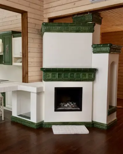 использование изразцов в интерьере