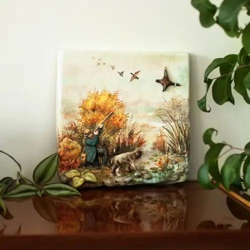 Рельеф «Охота» фото