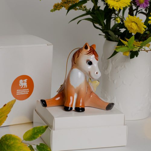 Лошадка жеребёнок я родился (лошадка, подвес) фото