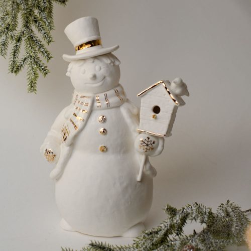 Снеговик со скворечником Снеговик со скворечником фото