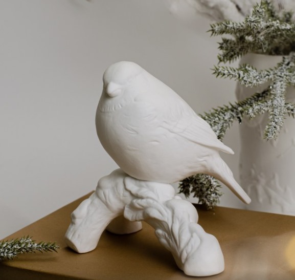 Снегирь на ветке фарфор фото