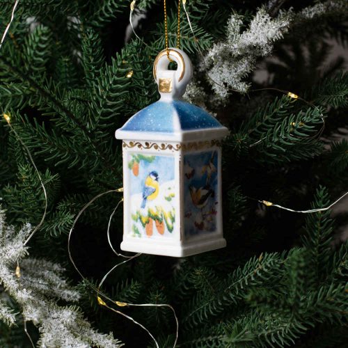 Фонарик Винтаж Птицы (темно-синий) фарфор Фонарик Винтаж Птицы (темно-синий) фарфор фото