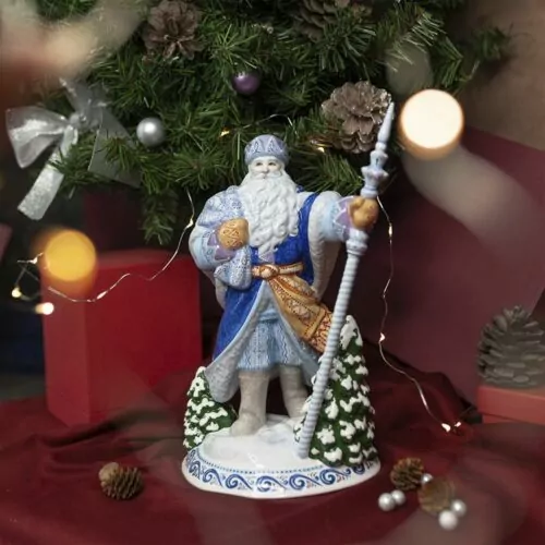 Дед Мороз синий (сложная роспись) фото